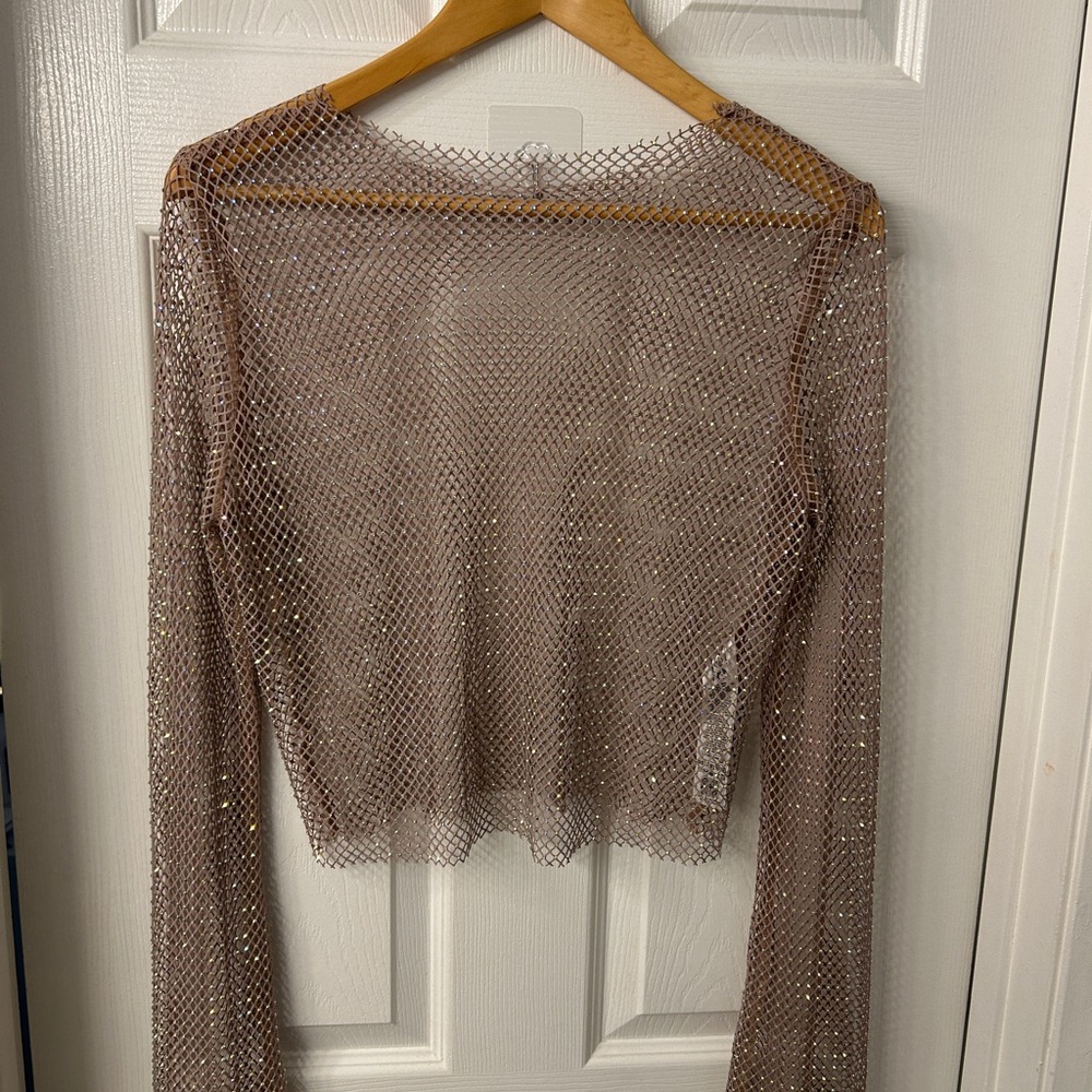 Mesh Long Sleeve Top